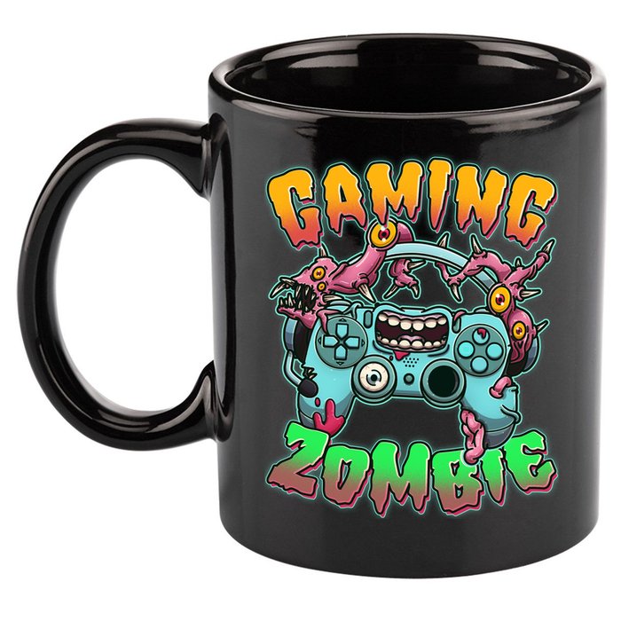 Funny Halloween Gaming Zombie Game Controller 11oz C Handle Ceramic Mug
