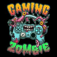 Funny Halloween Gaming Zombie Game Controller Drawstring Bag