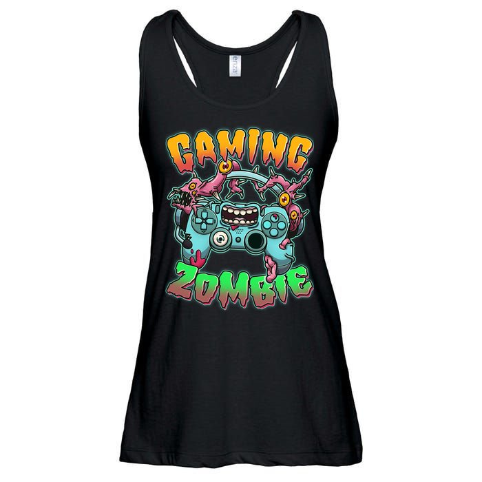 Funny Halloween Gaming Zombie Game Controller Ladies Essential Flowy Tank