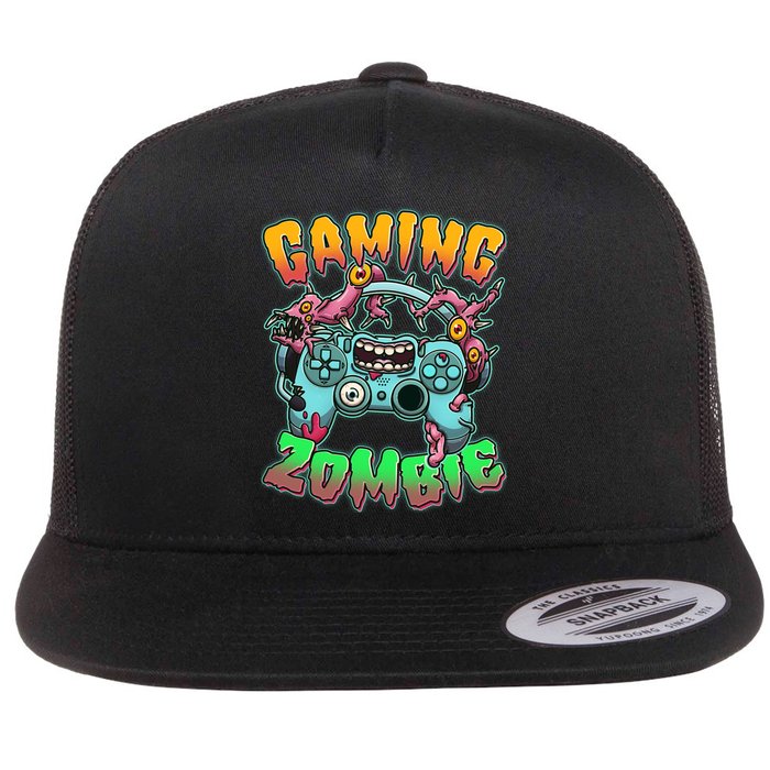 Funny Halloween Gaming Zombie Game Controller Flatbill Hat