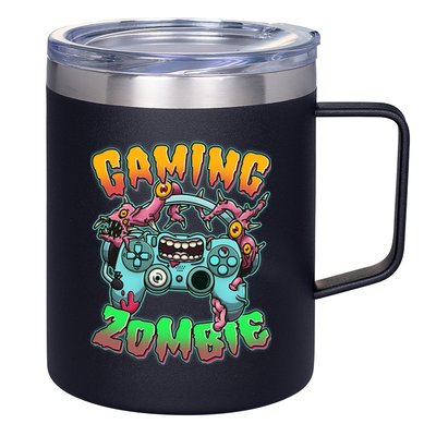 Funny Halloween Gaming Zombie Game Controller 12oz Stainless Steel Coffee Mug