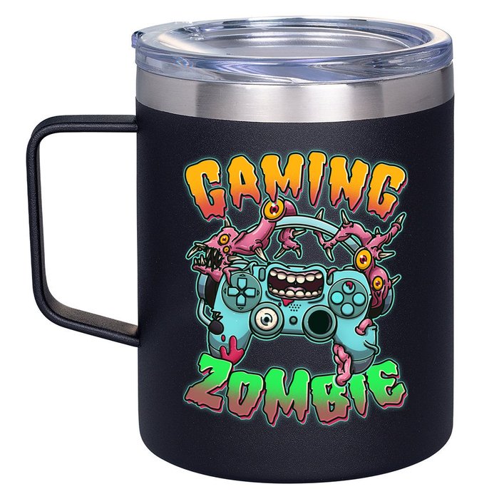 Funny Halloween Gaming Zombie Game Controller 12oz Stainless Steel Coffee Mug