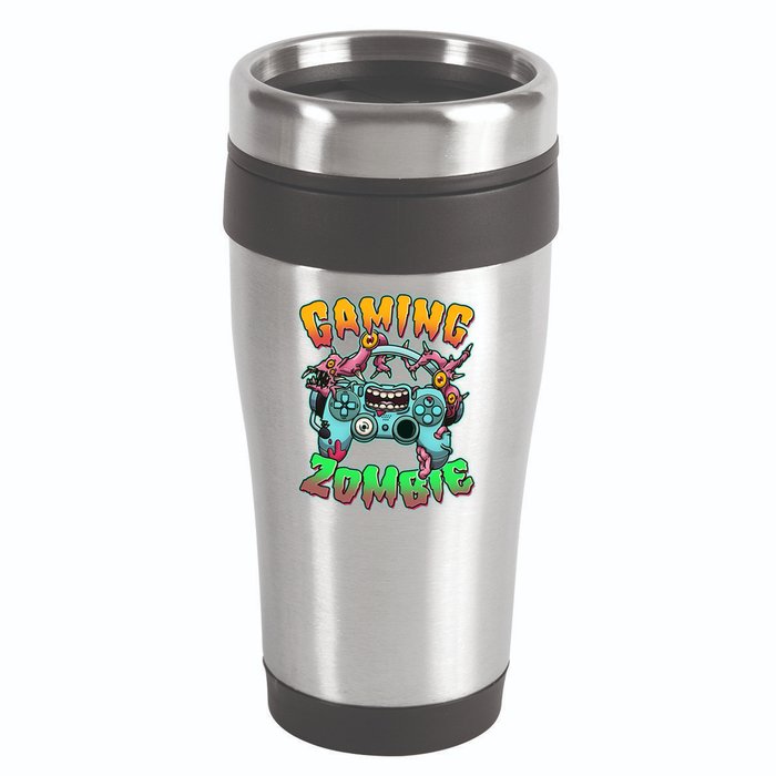 Funny Halloween Gaming Zombie Game Controller 16oz Travel Tumbler