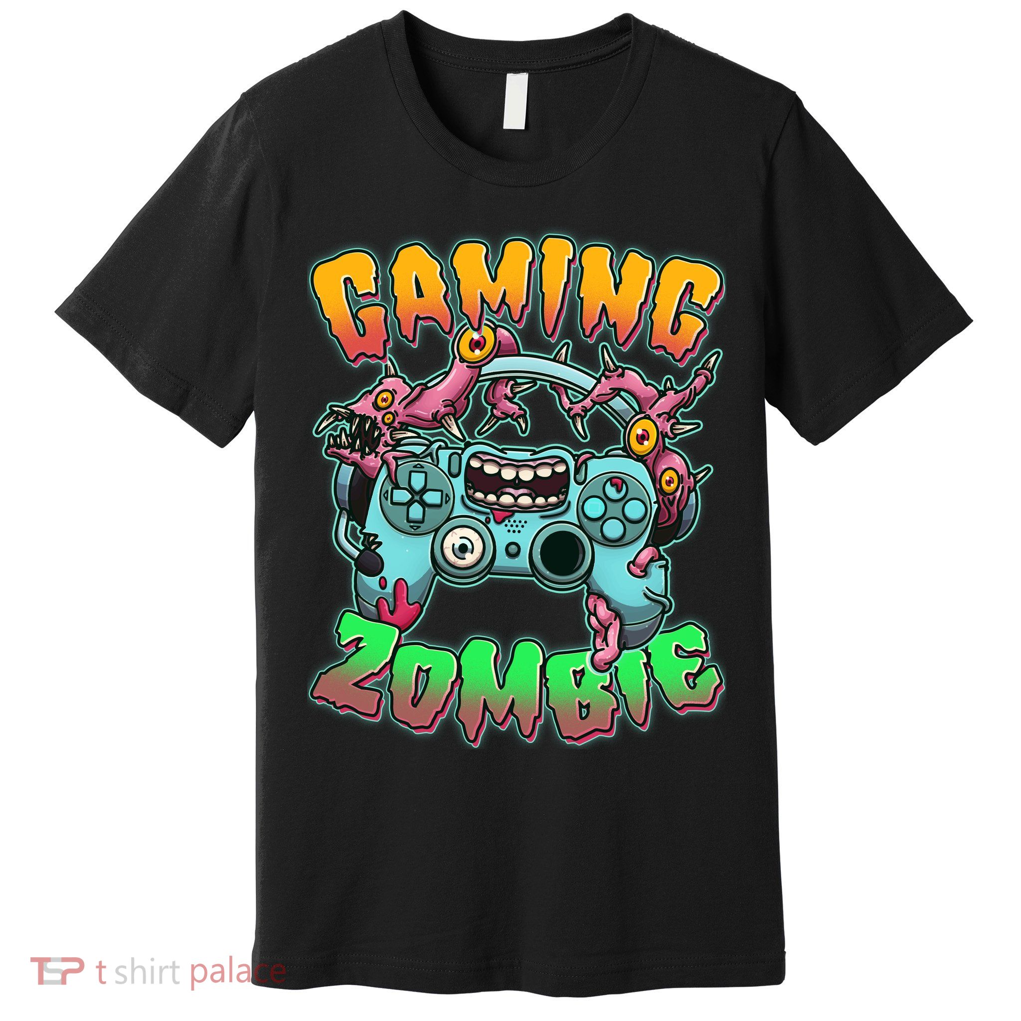Funny Halloween Gaming Zombie Game Controller Premium T-Shirt
