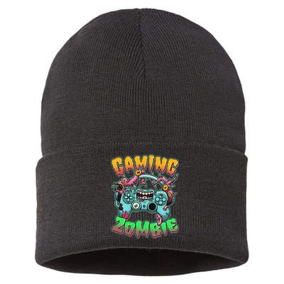 Funny Halloween Gaming Zombie Game Controller Sustainable Knit Beanie
