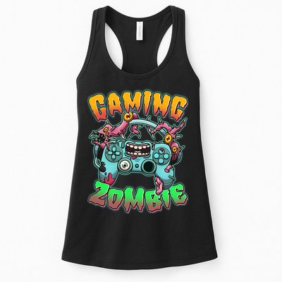 Funny Halloween Gaming Zombie Game Controller Womens Tank Top