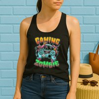 Funny Halloween Gaming Zombie Game Controller Womens Tank Top