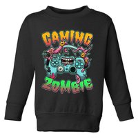 Funny Halloween Gaming Zombie Game Controller Toddler Sweatshirt