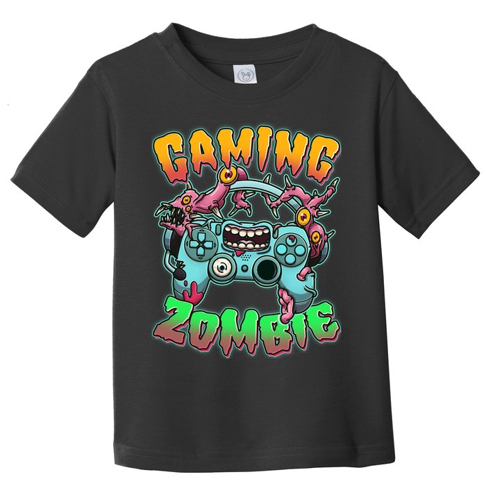 Funny Halloween Gaming Zombie Game Controller Toddler T-Shirt