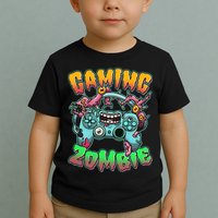 Funny Halloween Gaming Zombie Game Controller Toddler T-Shirt