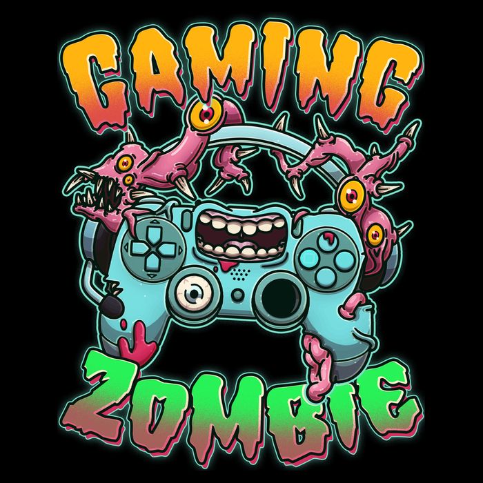 Funny Halloween Gaming Zombie Game Controller Women's V-Neck T-Shirt