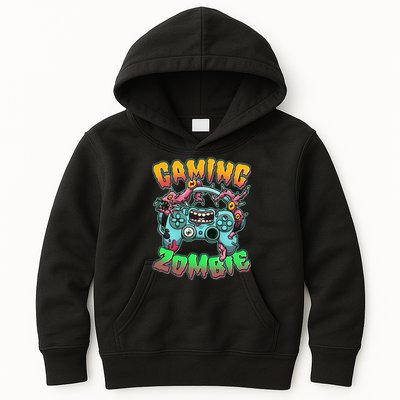 Funny Halloween Gaming Zombie Game Controller Kids Hoodie