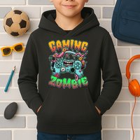Funny Halloween Gaming Zombie Game Controller Kids Hoodie