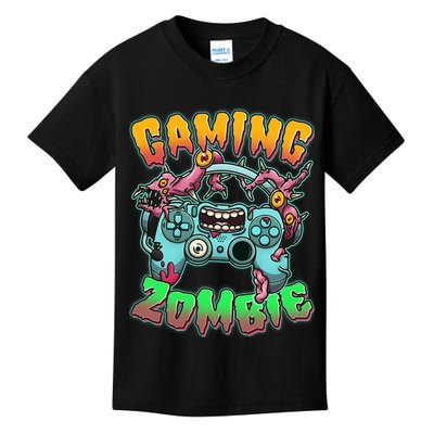 Funny Halloween Gaming Zombie Game Controller Kids T-Shirt