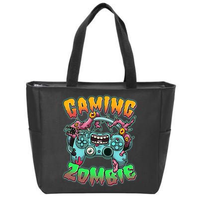 Funny Halloween Gaming Zombie Game Controller Zip Tote Bag