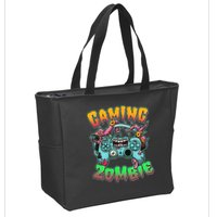 Funny Halloween Gaming Zombie Game Controller Zip Tote Bag