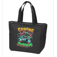 Funny Halloween Gaming Zombie Game Controller Zip Tote Bag