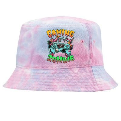 Funny Halloween Gaming Zombie Game Controller Tie-Dyed Bucket Hat