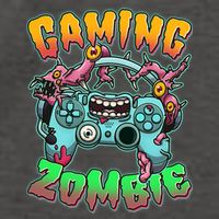Funny Halloween Gaming Zombie Game Controller Vector Backpack