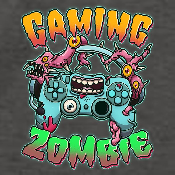 Funny Halloween Gaming Zombie Game Controller Vector Backpack
