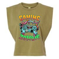 Funny Halloween Gaming Zombie Game Controller Garment-Dyed Women's Muscle Tee