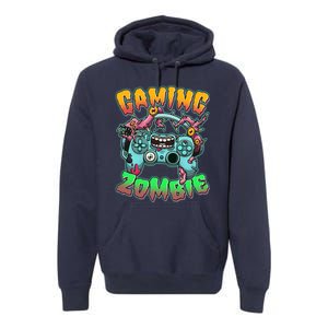 Funny Halloween Gaming Zombie Game Controller Premium Hoodie