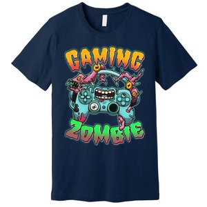 Funny Halloween Gaming Zombie Game Controller Premium T-Shirt