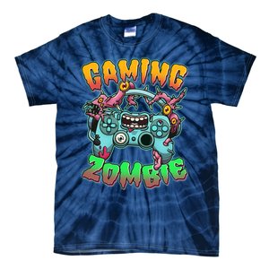 Funny Halloween Gaming Zombie Game Controller Tie-Dye T-Shirt