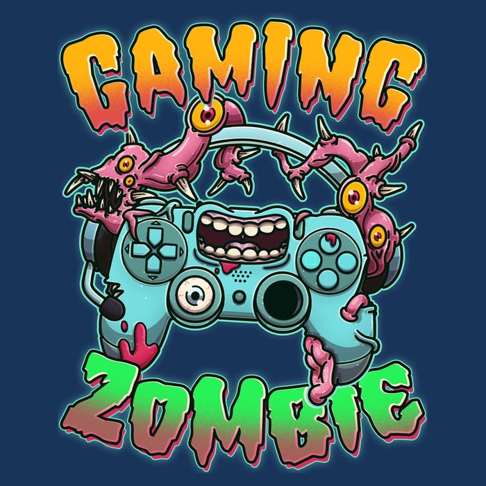 Funny Halloween Gaming Zombie Game Controller Infant Baby Jersey Bodysuit
