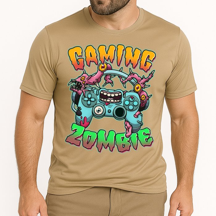 Funny Halloween Gaming Zombie Game Controller Performance Shirt