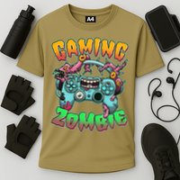 Funny Halloween Gaming Zombie Game Controller Performance Shirt