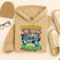 Funny Halloween Gaming Zombie Game Controller Hoodie