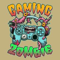 Funny Halloween Gaming Zombie Game Controller Button