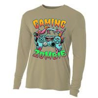 Funny Halloween Gaming Zombie Game Controller Cooling Performance Long Sleeve Crew