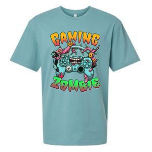 Funny Halloween Gaming Zombie Game Controller Sueded Cloud Jersey T-Shirt