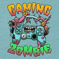 Funny Halloween Gaming Zombie Game Controller Sueded Cloud Jersey T-Shirt