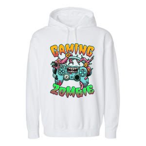 Funny Halloween Gaming Zombie Game Controller Garment-Dyed Fleece Hoodie