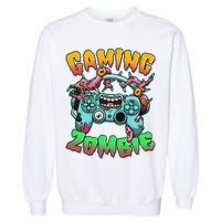 Funny Halloween Gaming Zombie Game Controller Garment-Dyed Sweatshirt