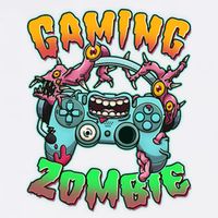 Funny Halloween Gaming Zombie Game Controller Garment-Dyed Sweatshirt
