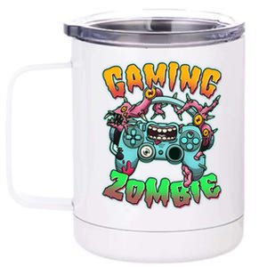 Funny Halloween Gaming Zombie Game Controller 12 oz Stainless Steel Tumbler Cup