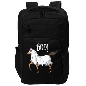 Funny Horse Ghost Halloween Costume for Equestrian Lovers Impact Tech Backpack