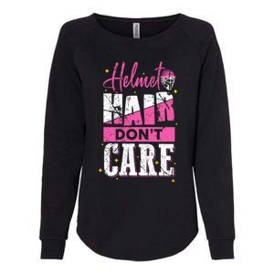 Field Hockey Goalie Helmet Hair Dont Care Great Gift Womens California Wash Sweatshirt