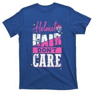 Field Hockey Goalie Helmet Hair Dont Care Great Gift T-Shirt