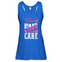 Field Hockey Goalie Helmet Hair Dont Care Great Gift Ladies Essential Flowy Tank