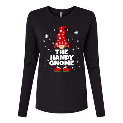 Funny Handy Gnome Family Matching Christmas Gift Womens Cotton Relaxed Long Sleeve T-Shirt