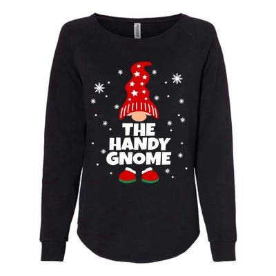 Funny Handy Gnome Family Matching Christmas Gift Womens California Wash Sweatshirt