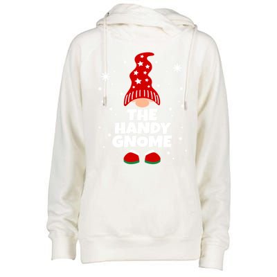 Funny Handy Gnome Family Matching Christmas Gift Womens Funnel Neck Pullover Hood