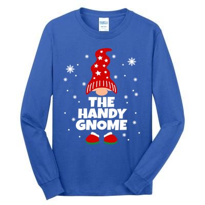 Funny Handy Gnome Family Matching Christmas Gift Tall Long Sleeve T-Shirt