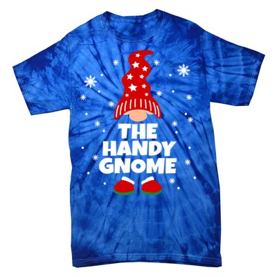 Funny Handy Gnome Family Matching Christmas Gift Tie-Dye T-Shirt