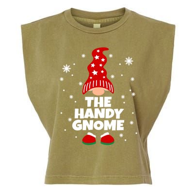 Funny Handy Gnome Family Matching Christmas Gift Garment-Dyed Women's Muscle Tee